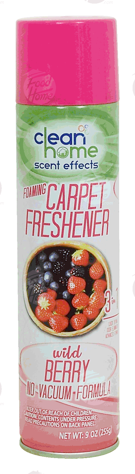 Home Smart Clean Home Scent Effects foarming carpet freshener, wild berry, no-vacuum Full-Size Picture